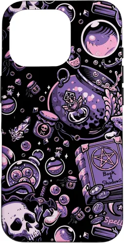 Vista 20 de Funda linda para iPhone 16 Witch's Essentials Pattern Witchy Design Halloween