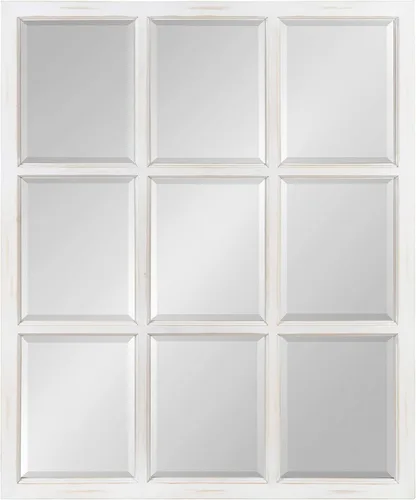 Vista 7 de Kate and Laurel Hogan Windowpane Framed Wall Mirror