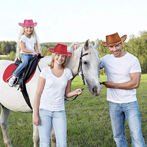 Vista 2 de Disfraz de sombrero marrón de vaquero para niños estilo Woody