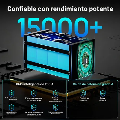 Vista 9 de ECO-WORTHY EnergyRock LiFePO4 - Caja metálica para batería de litio