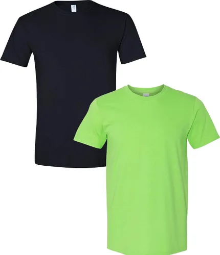 Vista 36 de Gildan Camiseta G500 para hombre Ceniza/baya