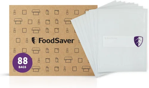 Vista 13 de FoodSaver Rollos selladores al vacío resistentes, paquete de 2 rollos XL de 11 pulgadas x 16 pies (32 pies en total), se expande a 14 pulgadas