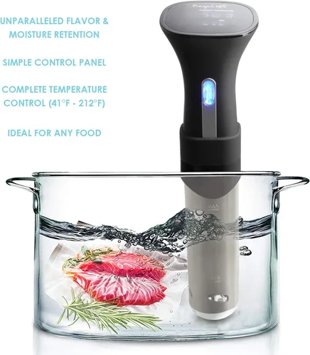 Vista 4 de MegaChef Cocina de Sous-Vide de la precisión de la circulación de la inmersión con la exhibición de la pantalla táctil de Digitaces