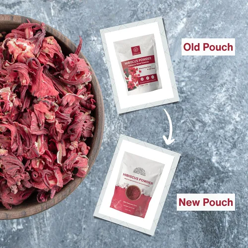 Vista 2 de Hibiscus Powder for Skin 8.01 oz Hibiscus Powder for Face (8 oz) Polvo de hibisco crudo 100% puro para cabello, piel y té Vegano, sin OMG, sin