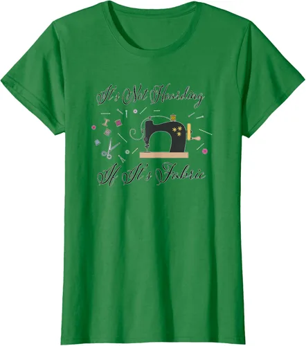 Vista 47 de It's Not Hoarding If Its - Camiseta de costura para acolchado, Blanco, S