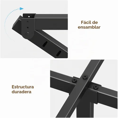 Vista 8 de Rolanstar Marco de cama completo, plataforma de metal de 14 pulgadas con cabecero, estación de carga y luces LED, almacenamiento debajo de la cama