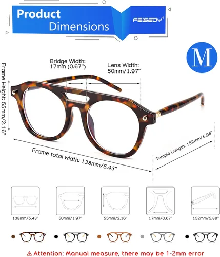 Vista 3 de FEISEDY Gafas de bloqueo de luz azul aviador de los años 70, marco piloto cuadrado, antideslumbrante, gafas de computadora para mujeres y hombres