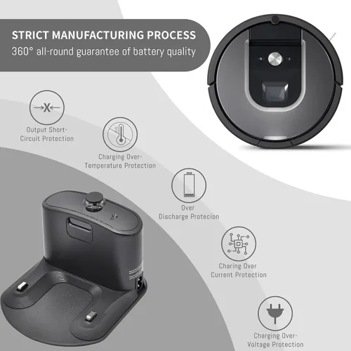 Vista 6 de para Roomba Charger, para Roomba Charger Dock, Base de carga con herramientas Estación de acoplamiento para Roomba e5 e6 i1 i3 i4 i6 i7 i8 500 600