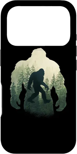 Vista 30 de Sasquatch Yeti Figure Nature Double Exposure Bigfoot Case for iPhone 17