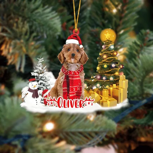Vista 54 de NAZENTI Adorno personalizado de gato abisinio con árbol de pino, adorno de Navidad personalizado para perros amantes de las mascotas, colgante