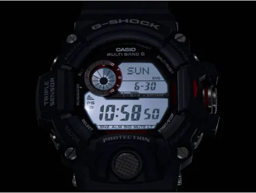 Vista 5 de Casio Reloj solar G-Shock para hombre durante todo el año, Negro -, Correa