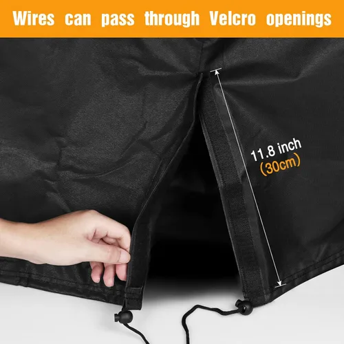 Vista 3 de Kasla Cubierta de enfriador evaporativo para enfriador evaporativo Hessaire MC26A, cubierta impermeable para enfriador de aire evaporativo, 21 x 15