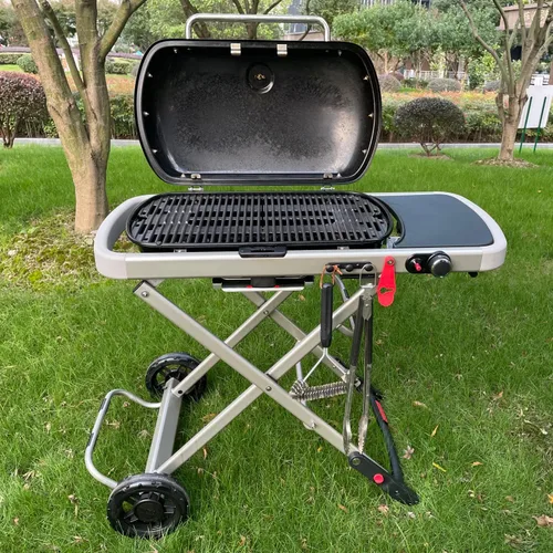 Vista 7 de Tubo de quemador de parrilla e encendedor para parrilla de gas portátil Weber Traveler, tubo de quemador con kit de encendedor, pieza de repuesto
