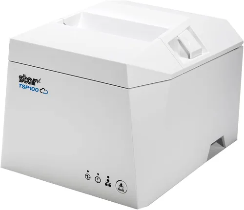 Vista 12 de Star Micronics TSP143IVUE USB/Ethernet (LAN) Impresora térmica de recibos con Android Open Accessory (AOA), CloudPRNT, cortador y fuente de Gris