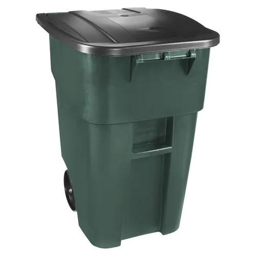 Vista 20 de Rubbermaid Commercial Products - Papelera con ruedas para reciclaje Fg9W2773Blue Brute Rollout