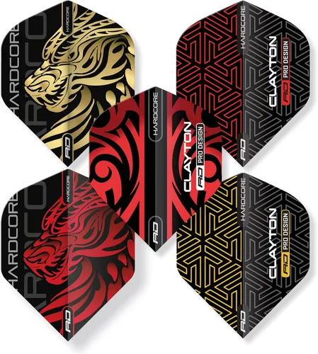 Vista 7 de RED DRAGON Dart Flight Collections 5 juegos por paquete (15 vuelos en total)