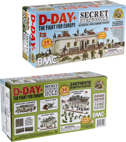 Vista 9 de BMC WW2 Secret Stronghold - 36pc Plastic Army Men German Bunker Playset