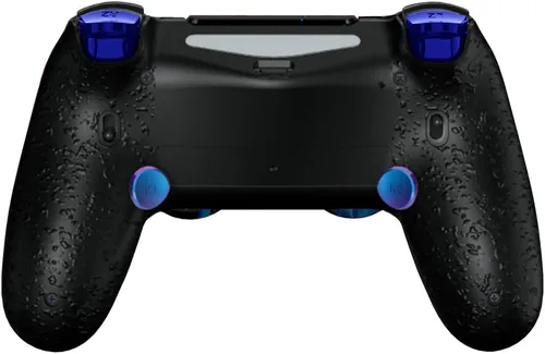 Vista 3 de HEXGAMING NEW SPIKE 2 Back Buttons & Interchangeable Thumbsticks & Triggers Stop Compatible with ps4 Pro Controller with Paddles - Burning Flame Blue