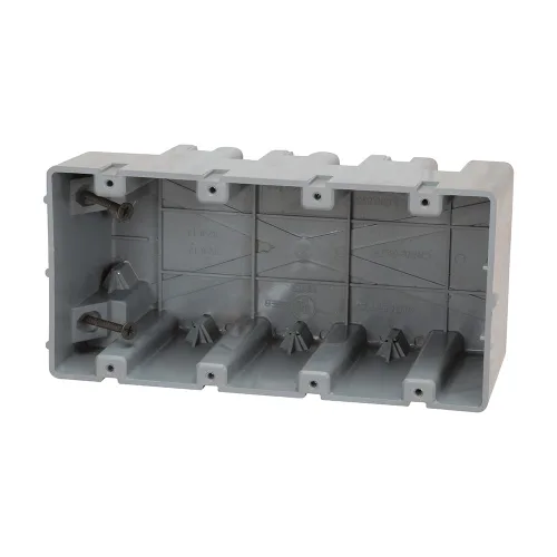 Vista 23 de Southwire MSBMMT1G Caja de dispositivo de montaje múltiple de 1 banda con profundidad ajustable; resistente 42 libras