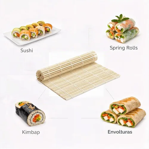 Vista 4 de Alfombrilla de bambú para enrollar sushi