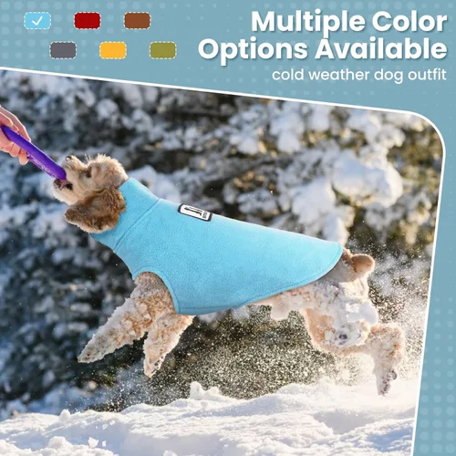 Vista 8 de DENTRUN - Abrigo de forro polar para perros en invierno resistente al viento chaqueta reflectante para mascota chaleco para perro para razas