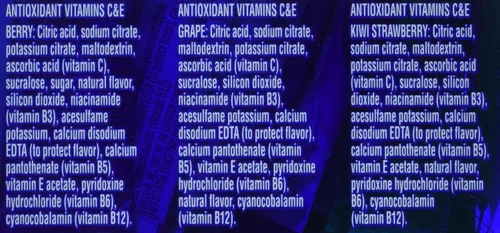Vista 3 de Propel Mezcla de bebidas de agua mejorada con nutrientes cero calorías (36 paquetes) 3 sabores diferentes (baya, uva y fresa de kiwi)