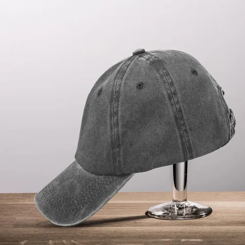 Vista 7 de 4 gorras de béisbol para niños pequeños, gorra de béisbol de algodón lavado, ajustable, para niños y niñas