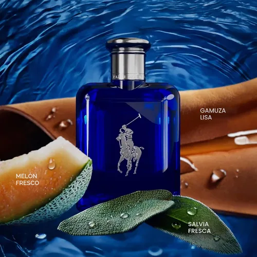 Vista 3 de Ralph Lauren - Polo Blue - Parfum - Colonia Hombre - Acuático y Fresco - Con Cítricos, Roble y Vetiver - Fragancia Intensa