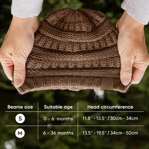 Vista 5 de Paquete de 3 gorros de bebé, sombreros para recién nacido, sombreros para bebé, sombreros para niña, gorro para recién nacido, gorro de invierno