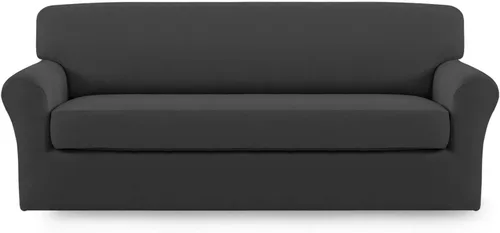 Vista 36 de Easy-Going - Funda elástica de microfibra de 2 piezas para sofá, funda suave de elastano, lavable, parte inferior elástica, protector para muebles