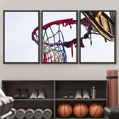 Vista 231 de wall26 Lienzo enmarcado para pared, juego de arte de primer plano, detalles de costuras de béisbol, atletas deportivos, fotografía, moderno