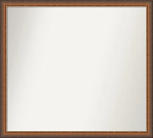 Vista 276 de Amanti Art Espejo de baño de bronce para sobre fregadero, 29 x 19 pulgadas, espejo rectangular de bronce antiguo, marco de madera tradicional
