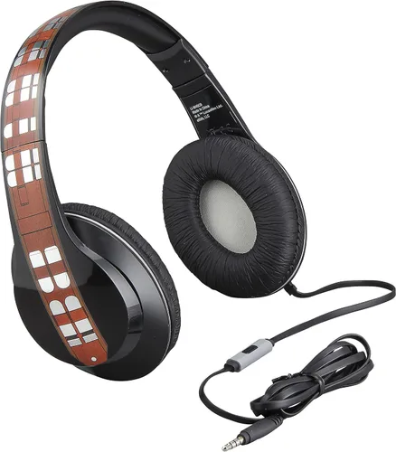 Vista 2 de eKids Star Wars Han Solo Movie Chewbacca - Auriculares sobre la oreja con micrófono integrado