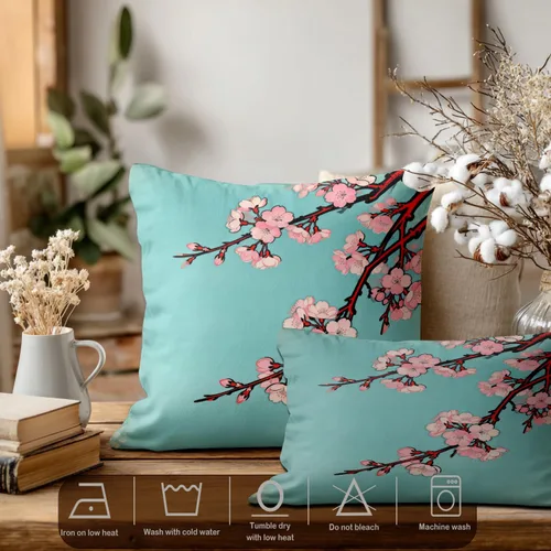 Vista 212 de Batmerry Autumn Pumpkin Templeton Throw Pillow Covers, Green Leaves Paths Forests Decorative Pillow Covers Digital Printing Blended for Couch Sofa