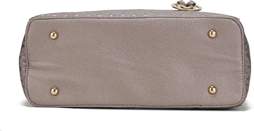 Vista 8 de MKF Collection - Bolso de hombro para mujer de cuero vegano con asa superior, bolso con bolsillo, bolso de mano y cartera de mano de Mia K