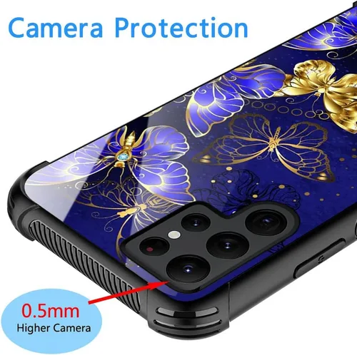 Vista 5 de ZHEGAILIAN Funda para Samsung Galaxy S23 Ultra, protección de grado militar, esquinas a prueba de golpes, funda antiarañazos para Samsung Galaxy S23