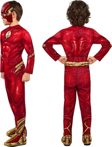 Vista 4 de Rubie's Boy's DC The Flash Movie Costume Jumpsuit and Mask