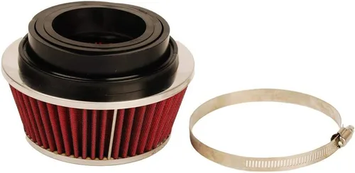 Vista 3 de HUAWELL 8161 - Filtro de aire universal para abrazaderas (2 unidades, tamaño pequeño, redondo, para tubos de 3.0 in, 3.5 in y 4.0 in)