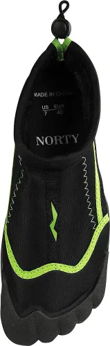 Vista 7 de NORTY Zapatos acuáticos para mujer, calcetines de natación acuáticos, para playa, barco y piscina, diseño descalzo Skeletoe, esenciales