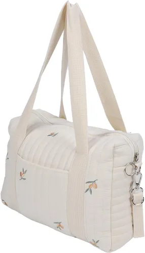 Vista 10 de Bolsa de pañales pequeña, 11.4 x 10.2 x 4.7 in, bolsas organizadoras para cochecito de bebé, bolsas organizadoras de pañales, reutilizables bordadas