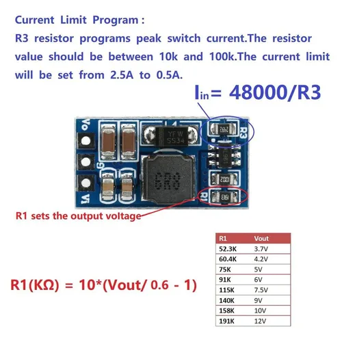 Vista 7 de ND0412SA 2 piezas DC-DC Step-up Module 7W 2.6-5.5 a 5V/6V/9V/12V DC Regulador de voltaje Convertidor de impulso para motor LED (sin pin 12V)
