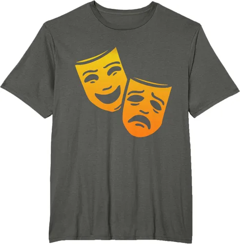 Vista 6 de Comedia y tragedia griega teatro máscaras camiseta