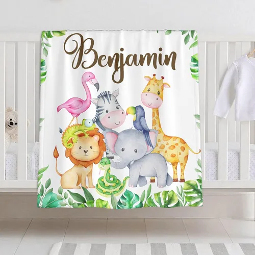Vista 9 de Manta de bebé personalizada para niñas y niños, manta de bebé personalizada con nombre para niños pequeños, niños, ducha, recién nacidos, guardería