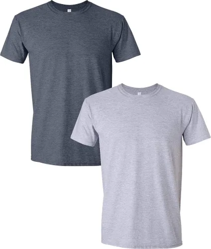 Vista 152 de Gildan Camiseta G500 para hombre Ceniza/baya