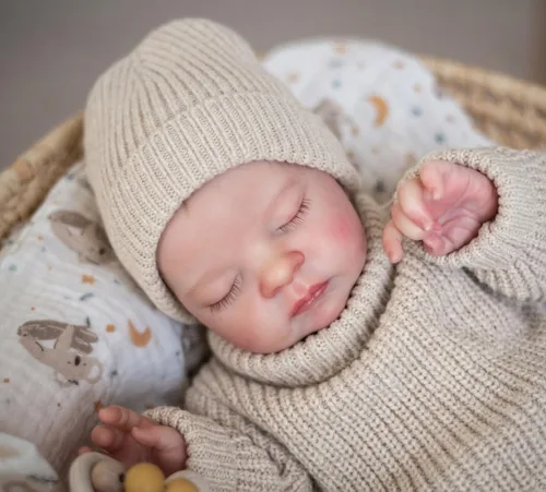 Vista 3 de Pinky Reborn Muñecas de Bebé de 19 Pulgadas Muñeca Realista de Bebé Recién Nacido Muñeca de Bebé Reborn Muñecas de Vinilo Bebe Juguete para Niños