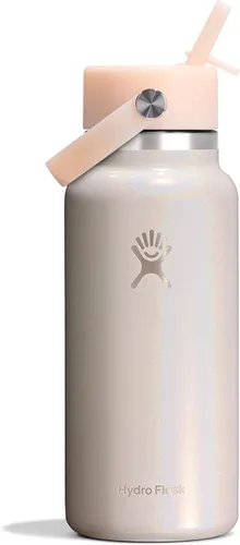 Vista 26 de Hydro Flask Botella de agua – Acero inoxidable aislado – Tapa flexible con popote de boca ancha, antiderrames, a prueba de fugas y recargable