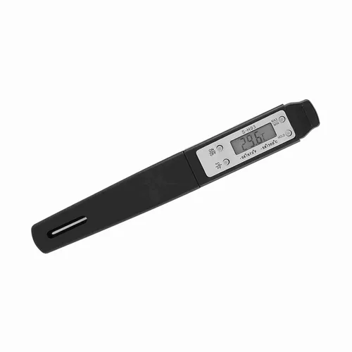 Vista 9 de TDigital - Termómetro electrónico de bolsillo, bolígrafo de lectura, termómetro de bolsillo electrónico para el hogar y la familia y decoración Negro
