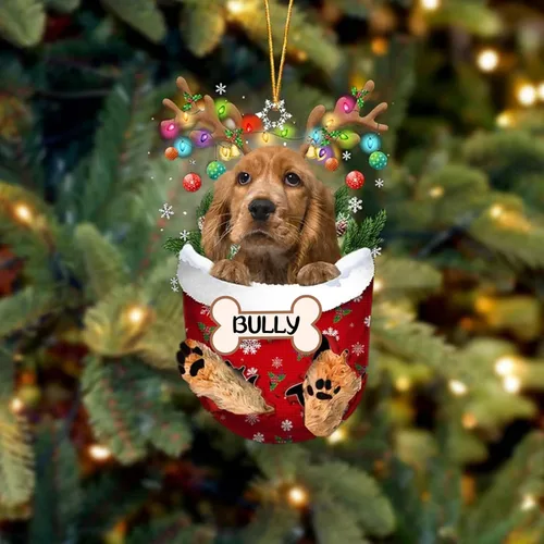 Vista 68 de IZI POD Affenpinscher Adorno de Navidad personalizado para perro, adorno de bolsillo de nieve para perro para árbol de Navidad, adorno acrílico