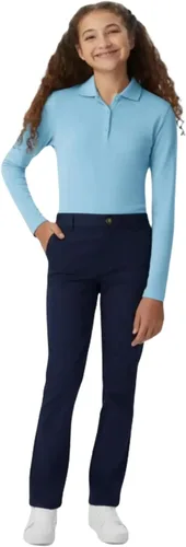 Vista 7 de French Toast Girls' Pull-On Straight Fit Stretch Twill Pant Caqui