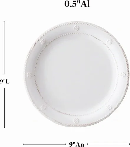 Vista 2 de Juliska Plato de ensalada de postre/ensalada de melamina Berry & Thread - Whitewash